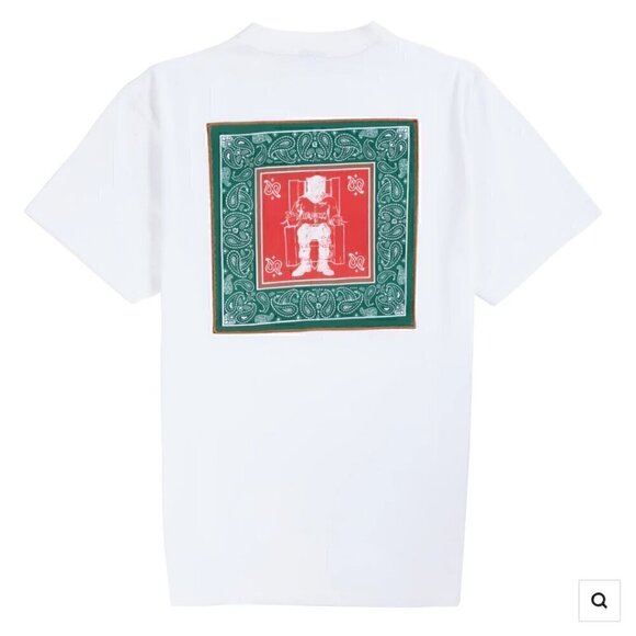 NWT Death Row Records Paisley Chair Logo Tee in White - Picture 1 of 8